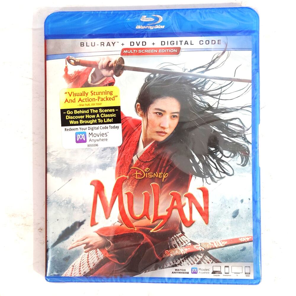 Disney Mulan Blu-Ray + DVD, Multi-Screen Edition Live Action